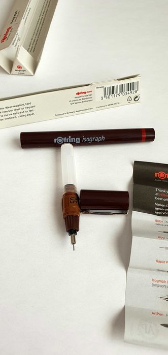 Stilou Isograph Rotring, vârf 0.50 mm - NOU(Germania)