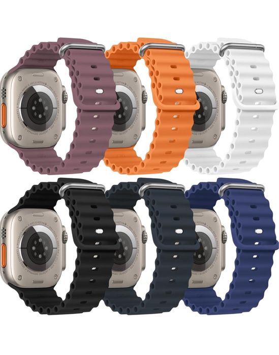 Curea Husa Silicon TPU Compat Ceas Apple Watch Ultra 11 10 9 8 7 6 5