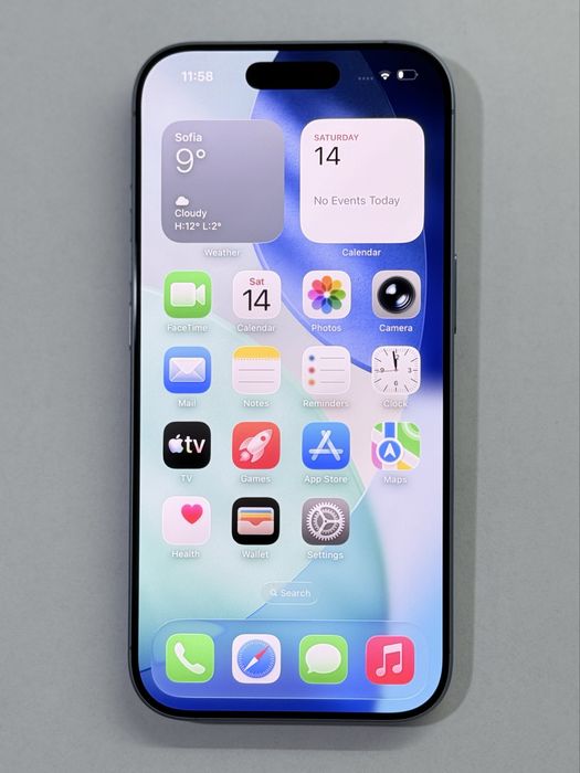 iPhone 17 Blue 100% battery