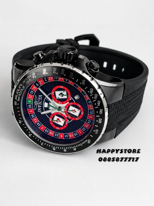 INVICTA Monte Carlo casino silver 50 mm, Инвикта нов мъжки часовник