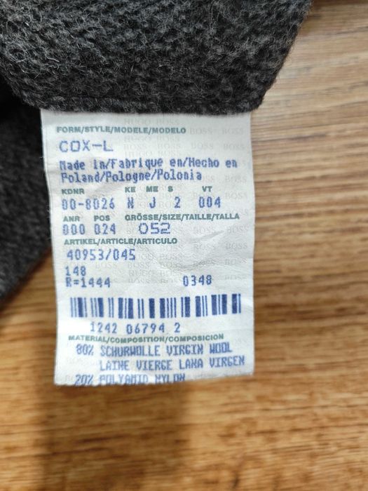 HUGO BOSS Оригинално мъжко вълнено палто размер 052 / XL