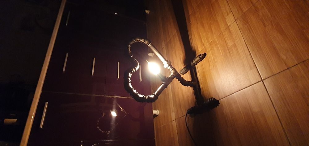 Lampa handmade in stil industrial - cadou inedit