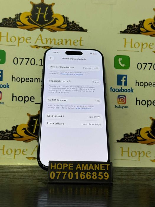 Hope Amanet P10/IPHONE 17 PRO 256 GB