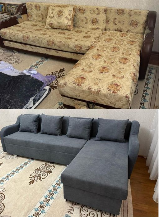 Перетяжка мягкой мебели