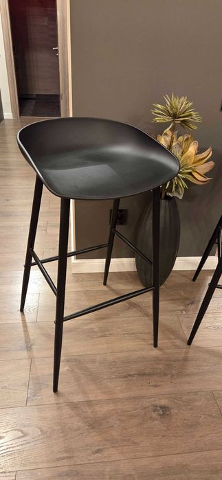 scaune bar moderne negru mat Vida XL