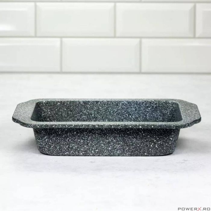 Tava copt marmorata, din otel acoperit cu strat antiaderent, 28 cm,