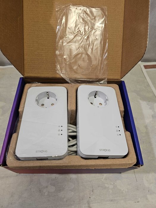 Smart Strong Set Powerline 1000 Duo 1000 Mbps Adaptor Wlan 1200 Mbps