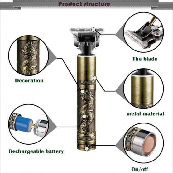 Тример за коса и брада Kemei KM-1974A, 5W