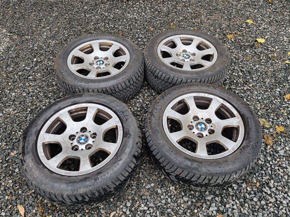 Jante BMW 16 e90 E60 cauciucuri MS impecabile 1000lei