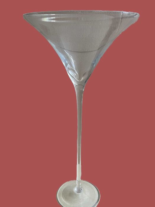 Vaza cupa Martini -inaltime 50 cm din sticla.