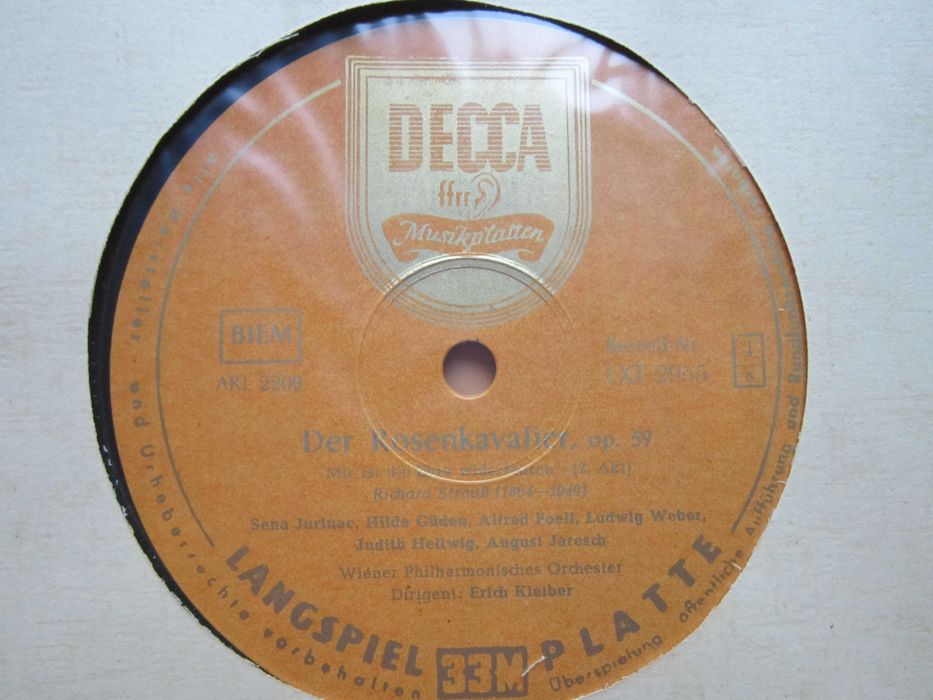 rar Der Rosenkavalier Strauss dir.Kleiber 4LP Germania 1954