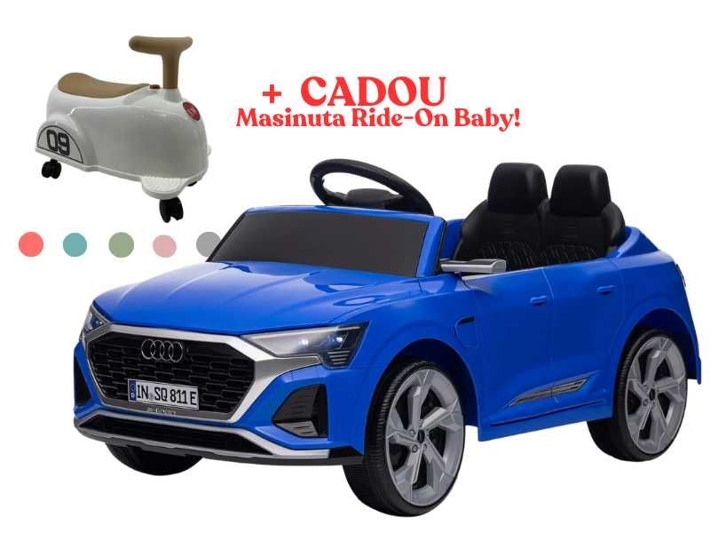Masinuta electrica pentru copii, cu licenta Audi SQ8 70W 12V NOU