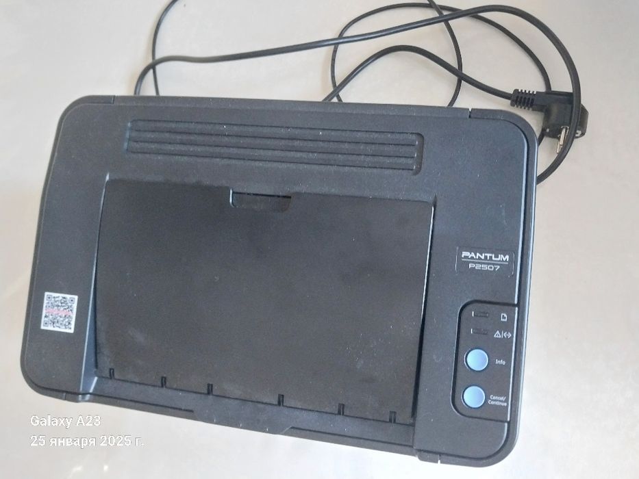 Принтер чёрно-белый, неиспользованный