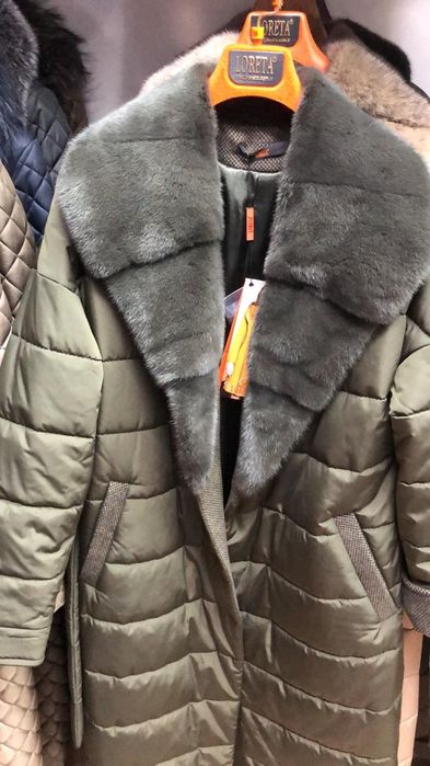 Куртка стеганное пальто норка
