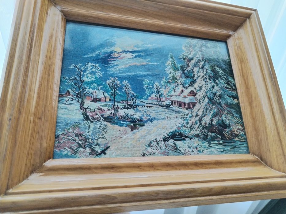 Goblen peisaj de iarna