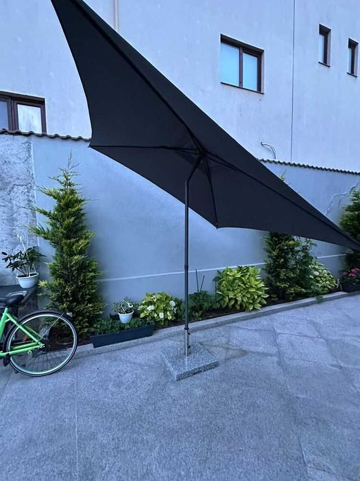 Umbrela solida terasa gradina patrata (2.5x2.5 m)
