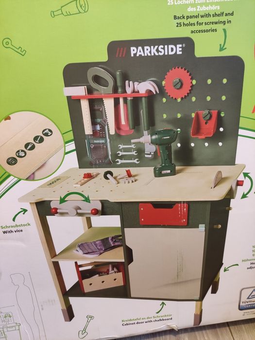 Banc de lucru pentru copii Kidland cu bormasina Parkside