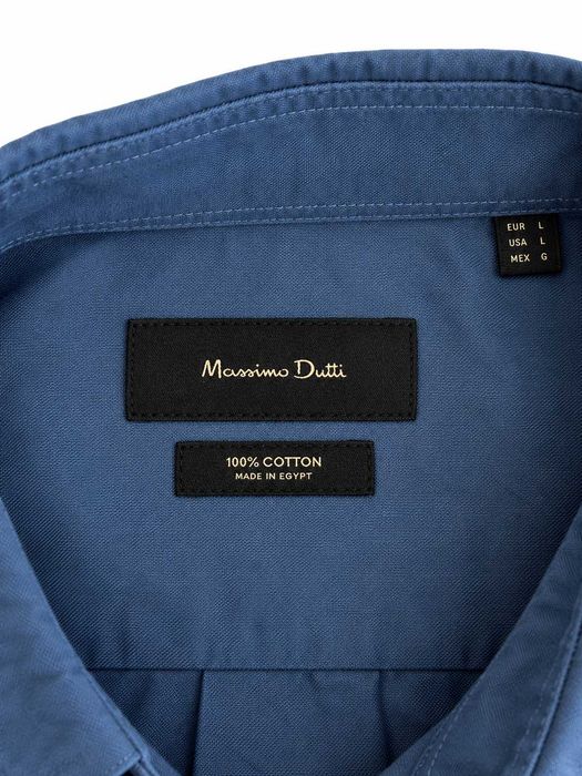 Cămașă bărbați Massimo Dutti din 100% bumbac gri, mărimea L