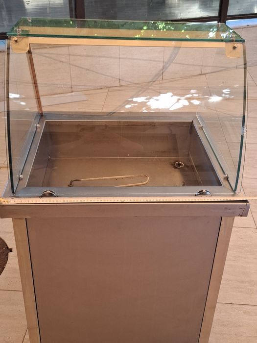 Vitrină calda Bain  Marie Masa rece cu 4 usi, ghiuveta dubla