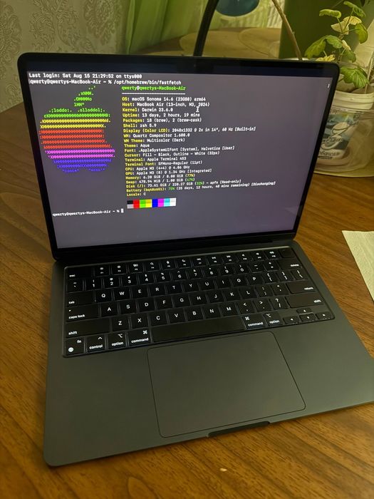 MacBook M3 8/256 идеал