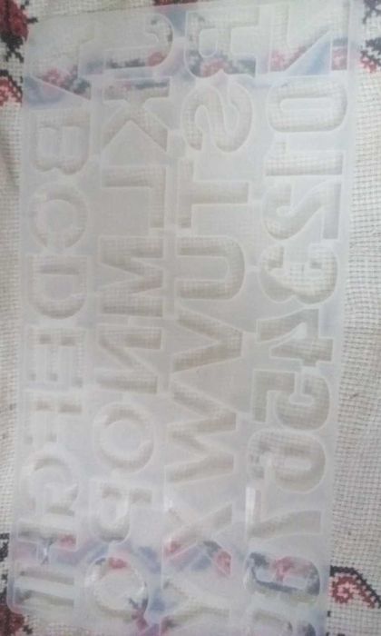 Matrita silicon litere