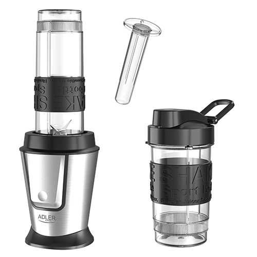 Blender cu 2 recipiente, Adler AD 4081, 800 W, funcție ice crush