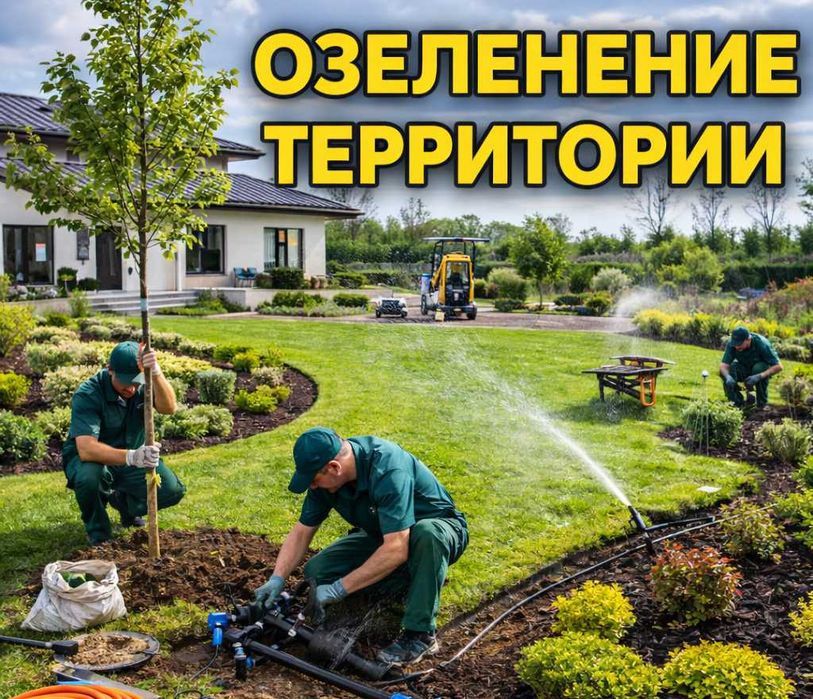 Посев газона. Услуги Садовника