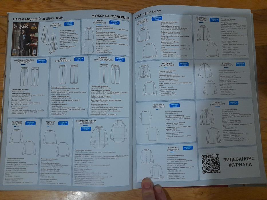 Журнал  " Я шью"  для мужчин. Коллекция для джентельменов.