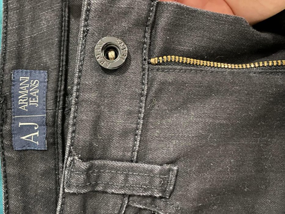 Blugi negri Armani Jeans