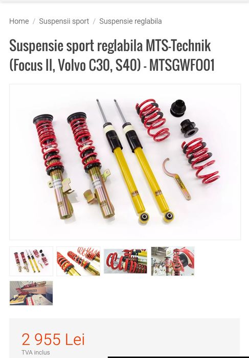 VAND suspensie reglabila MTS technik pentru Volvo C30/Focus 2/S40