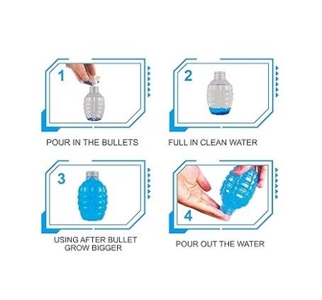Pistol electric M416 cu bile gel, Acumulator, Reincarcabil, si Lumini