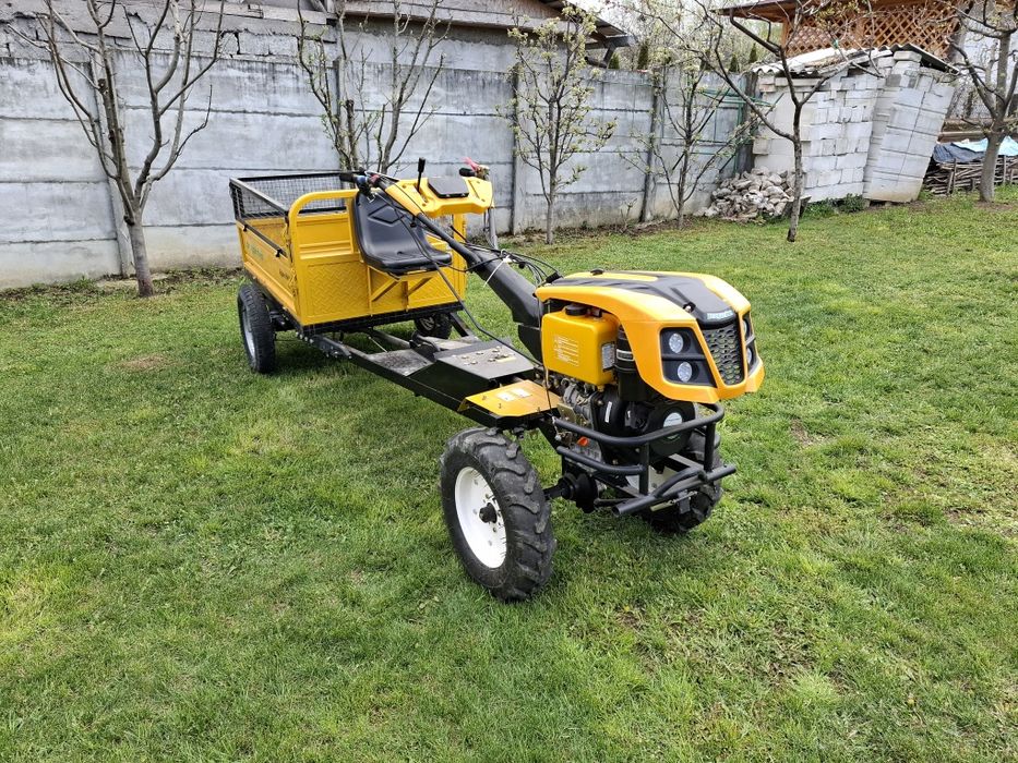 Motocultor    ProGarden  Campo 1273  cu remorca 4×4 alpine RM500T