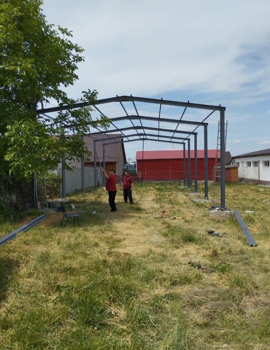 Vadă hală de pe stoc 12 m lățime cu 20 lungime 4 m la streașină cu mon