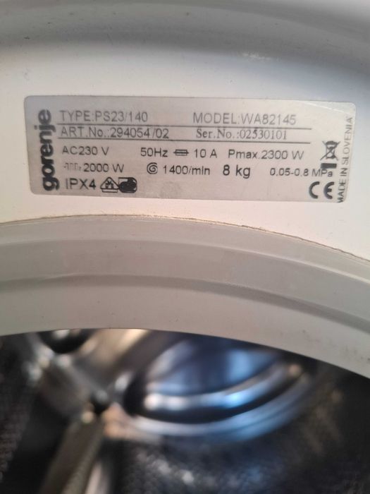 Пералня Gorenje WA 82145 на части