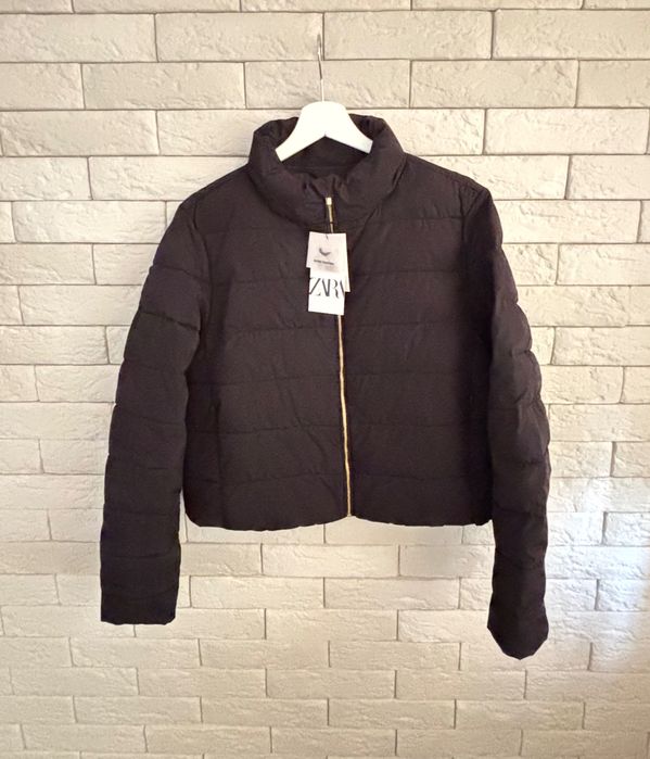 Черно яке ZARA гъши пух ново