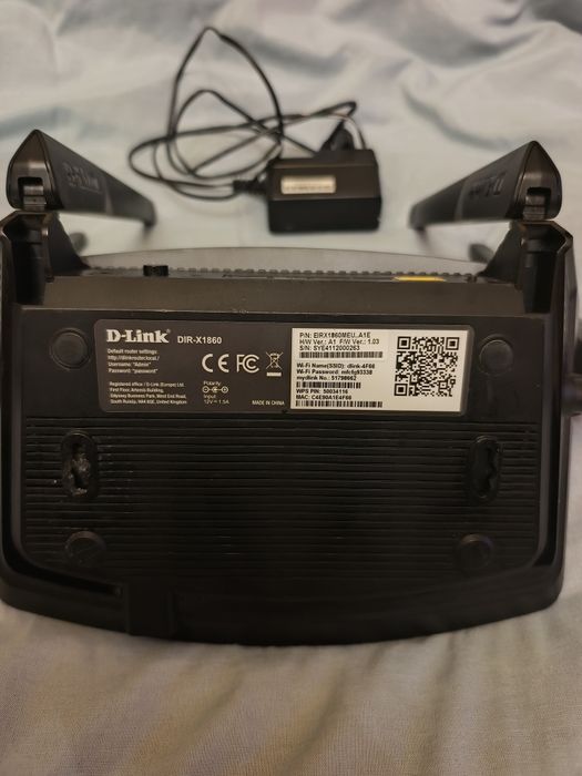 Router Wi-Fi 6 Smart D-Link DIR-X1860, AX1800, Gigabit