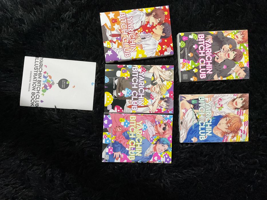 Манга bl Yarichin b club vol.1-5 limited edition booklet