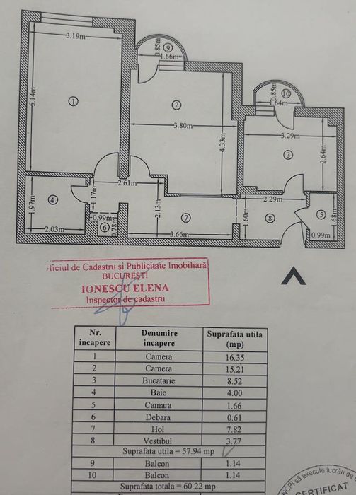 Apartament cu 2 camere decomandat, renovat integral – București, Sector 4 | Prima închiriere