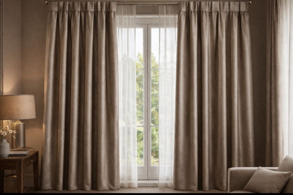 Готовые сшитые занавески в дорогом салоне Турция  плотный двусторонние