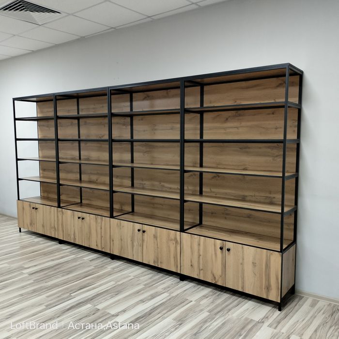 Изготовление стеллажей в стиле лофт