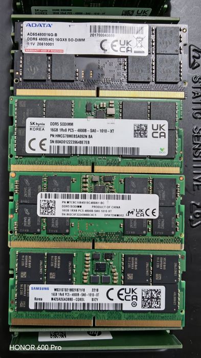 DDR5 16gb 4800mhz sodimm