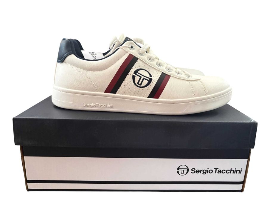 ,Мъжки маратонки Sergio Tacchini Nizza бели кецове спортни обувки, Налични размери: 40, 41, 42, 43, 44