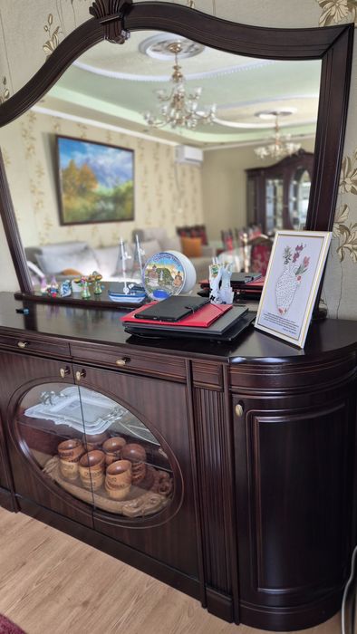 Залға арналған сервант, комод, стол, орындықтар