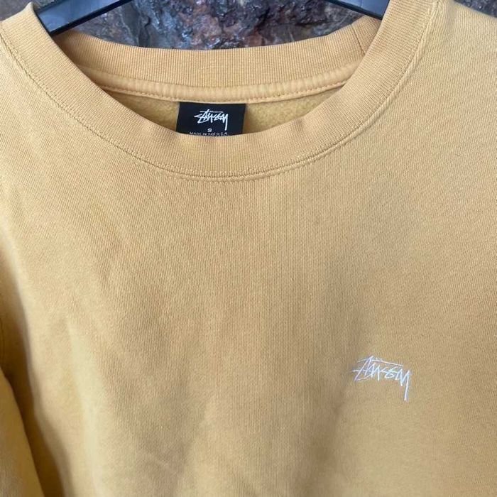 STUSSY оригинален суичър / пуловер размер S цвят жълто