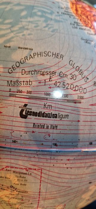 Vând glob pământesc cu bec tip didactic