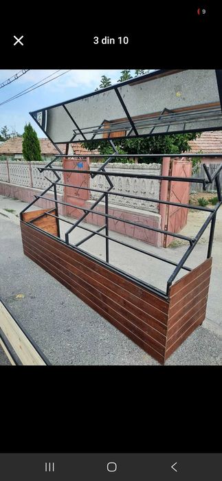 Rafturi Legume si Fructe cu oglinzi ,Rafturi de mijloc cu expunere dubla