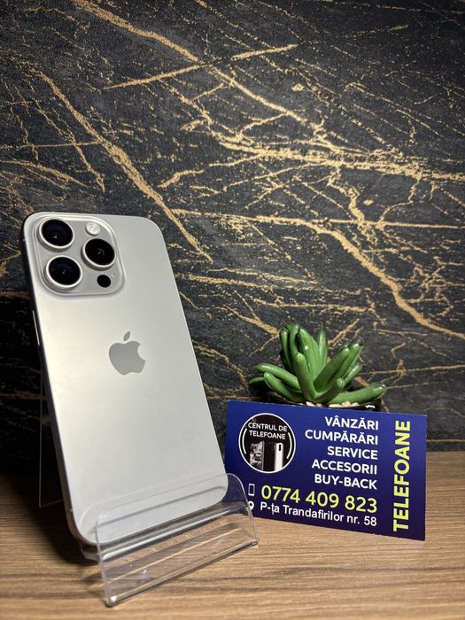 Iphone 15 Pro/256 GB/Garantie 2 Ani Centrul de Telefoane/Rate