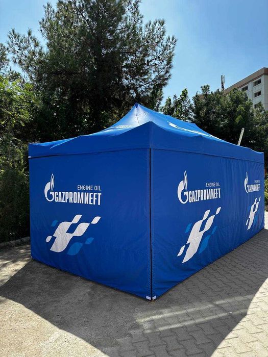 Палатка шатер с логотпом (logotip bilan soyabon)
