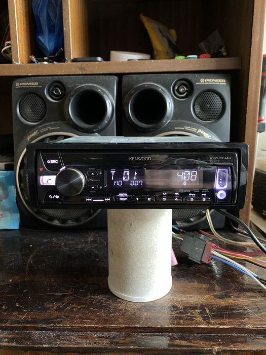 KENWOOD KDC-BT44U -ВИСОК КЛАС- USB Bluetooth CD плеър за кола сд радио