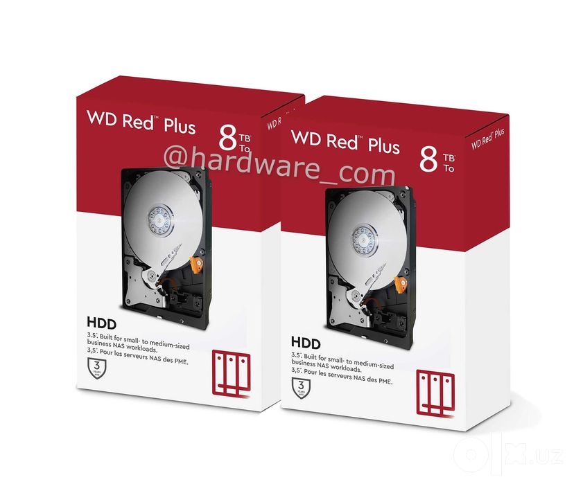 WD Red Plus 8Tb NAS CMR 5640 RPM CMR Количество! Новые! Из США!